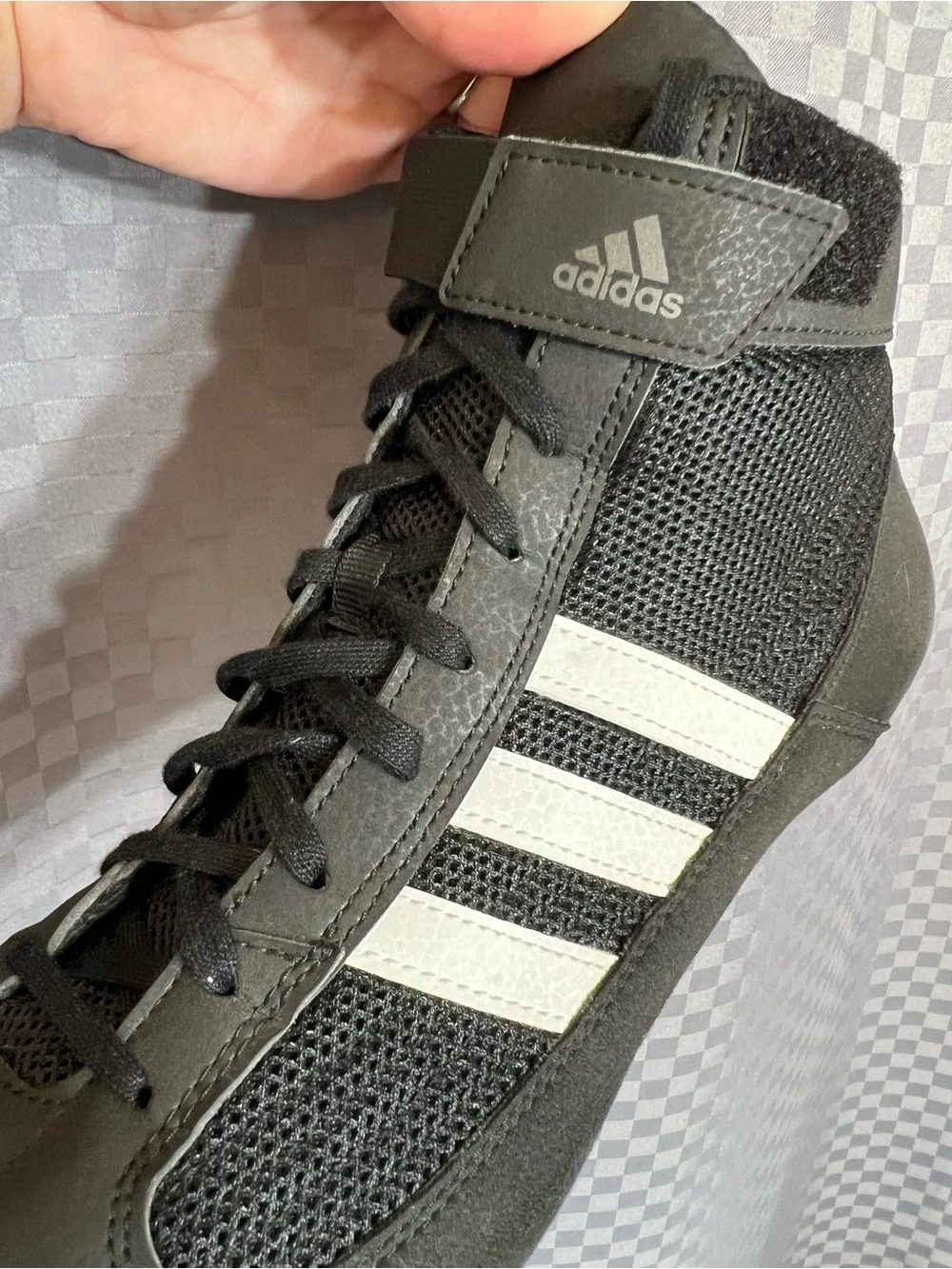 Adidas HVC 2 Wrestling Shoes Sz 13 MMA Boxing Weightlifting Black NEW  AQ3325